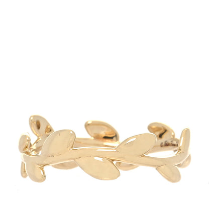 Tiffany 18K Yellow Gold Narrow Paloma Picasso Olive Leaf Band Ring 52 6 3 of 5
