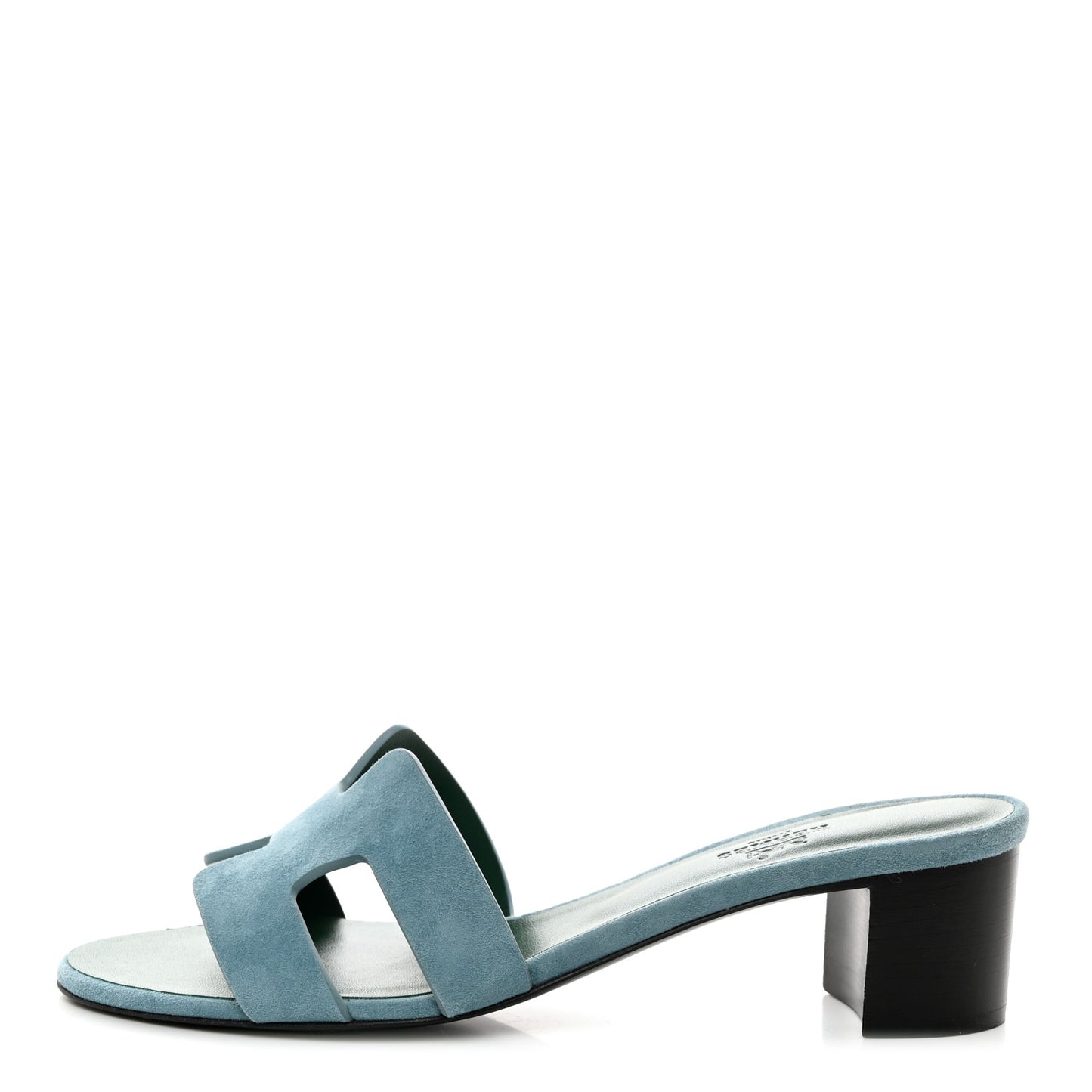 Suede Goatskin Oasis Sandals 39 Vert D'eau Vert Anglais