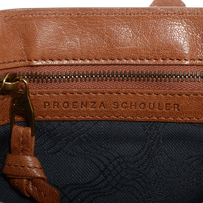 Proenza Schouler Lux Leather PS1 Pochette Clutch Saddle 6 of 10