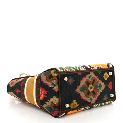 Christian Dior Canvas Embroidered Paisley Medium Lady D-Lite Multicolor 4 of 10