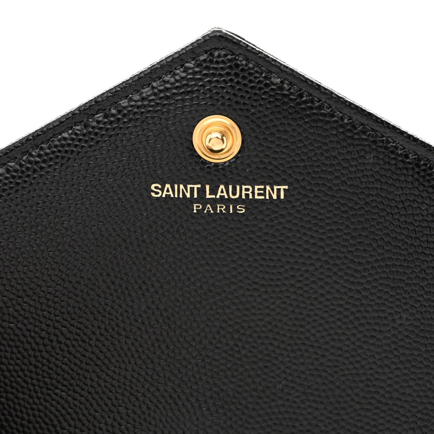 Grain De Poudre Matelasse Chevron Monogram Chain Wallet Black