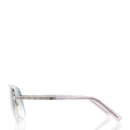 Louis Vuitton Metal Attitude Pilote Sunglasses Z0340U Azur 3 of 9