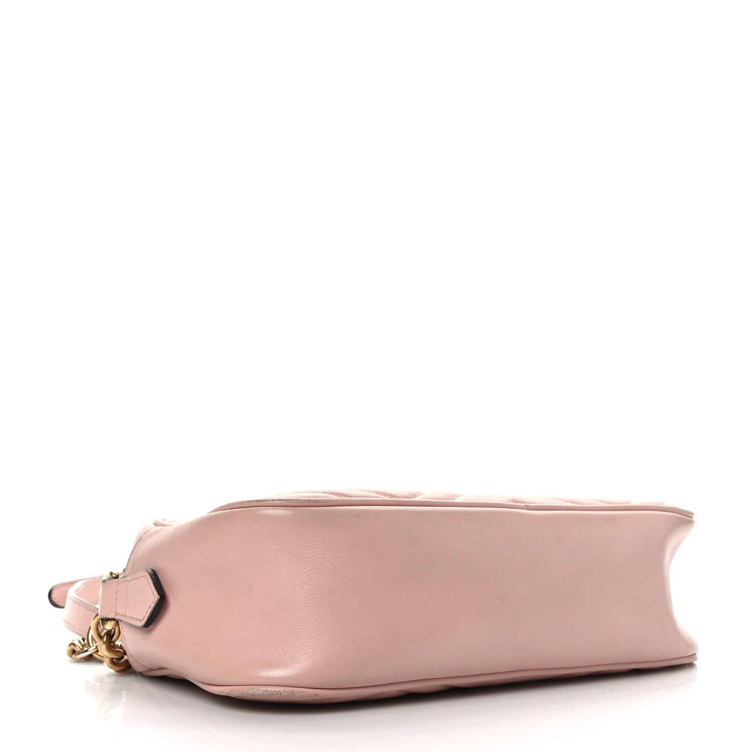 Gucci Calfskin Matelasse Small GG Marmont Chain Shoulder Bag Perfect Pink 4 of 14