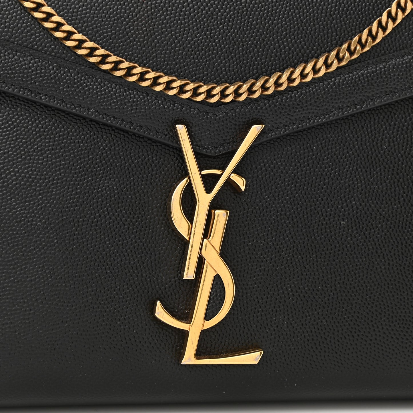 Grain De Poudre Monogram Cassandra Chain Wallet Black