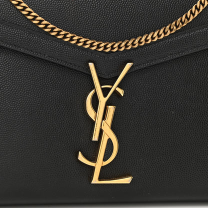 Saint Laurent Grain De Poudre Monogram Cassandra Chain Wallet Black 8 of 10