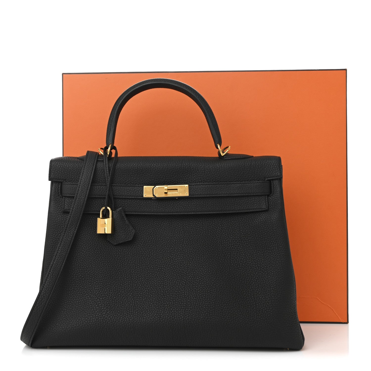 Hermes Togo Kelly Retourne 35 Black 11 of 11