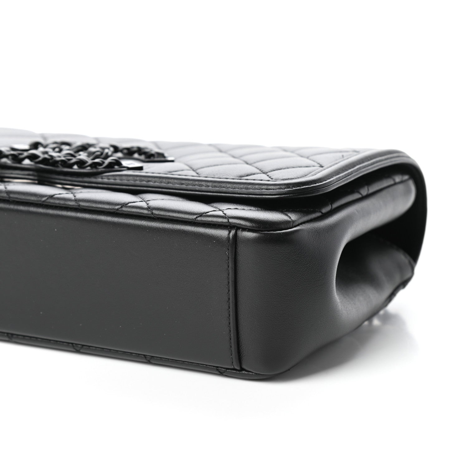 Chanel Calfskin Quilted Medium CC Filigree Flap Black 9 of 9