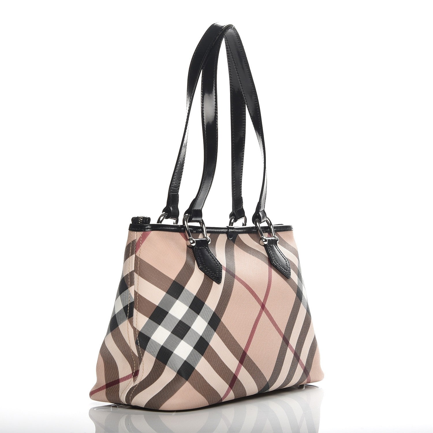 Burberry Supernova Check Regent Tote Black 3 of 8