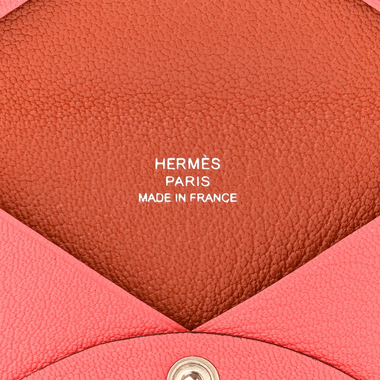 Chevre Mysore Verso Calvi Card Case Rose Texas Sienne