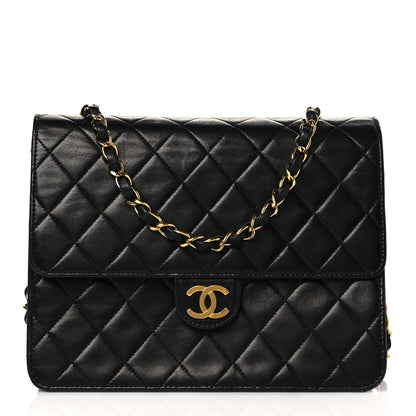 Chanel Lambskin Quilted Small Single Flap Black 1 of 10