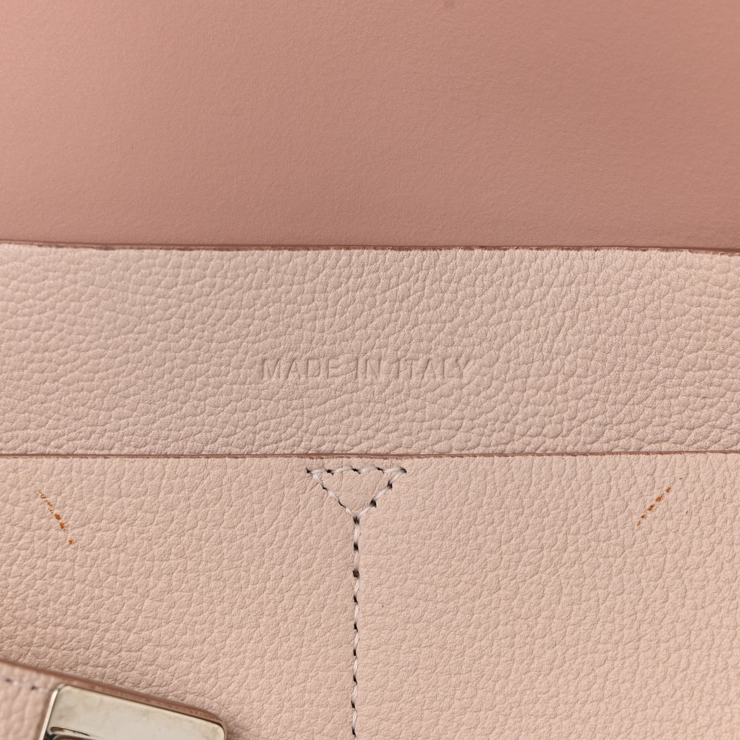 Supple Grained Calfskin Medium Open Bar Tote Rose Poudre