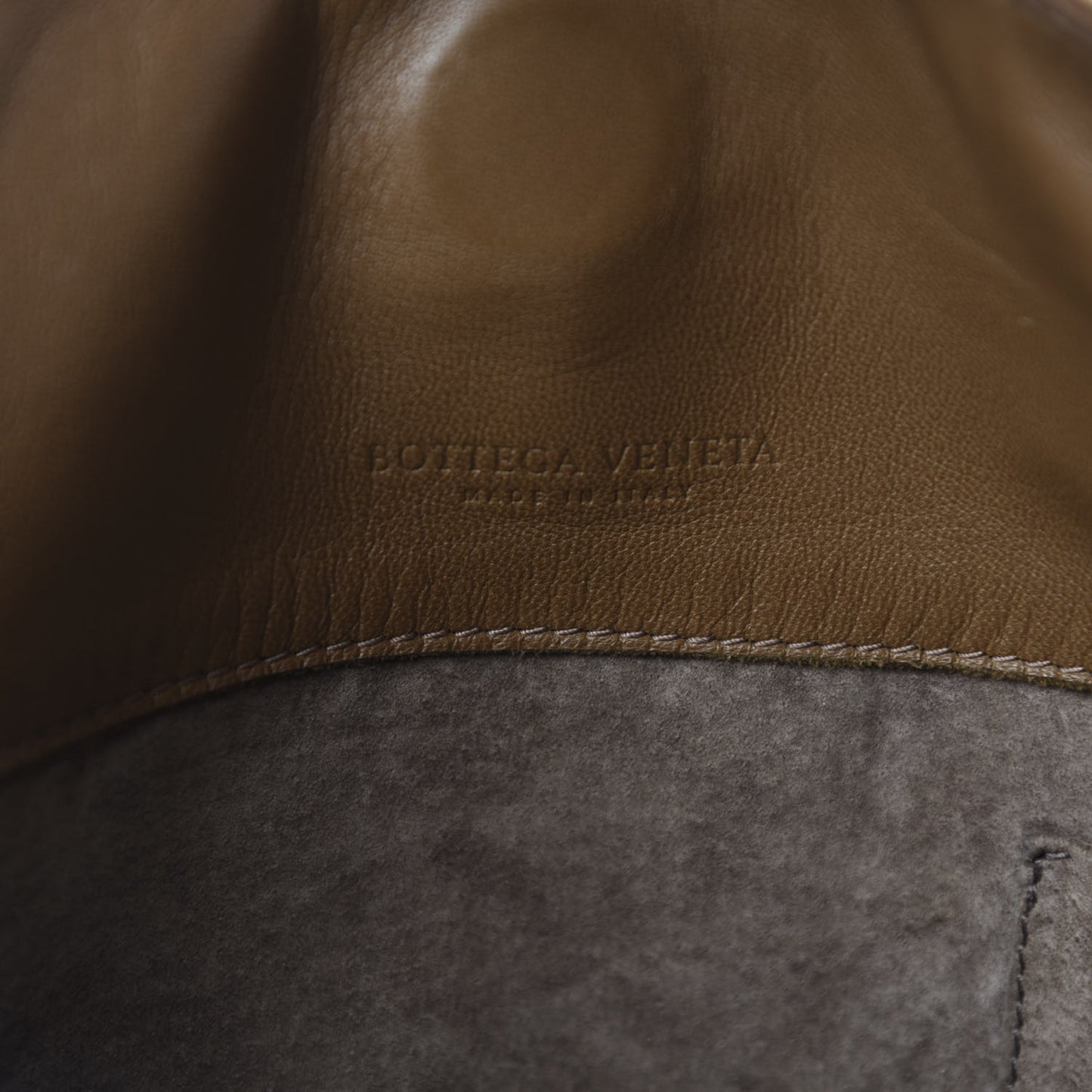 Nappa Intrecciato Parachute Bag Brown