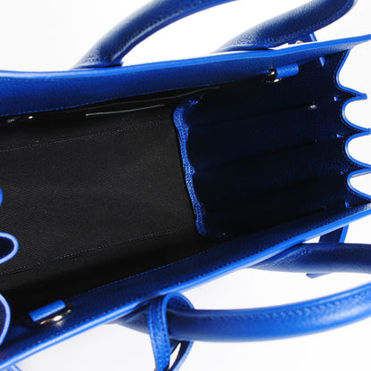 Saint Laurent Grained Calfskin Nano Sac De Jour Royal Blue 5 of 7