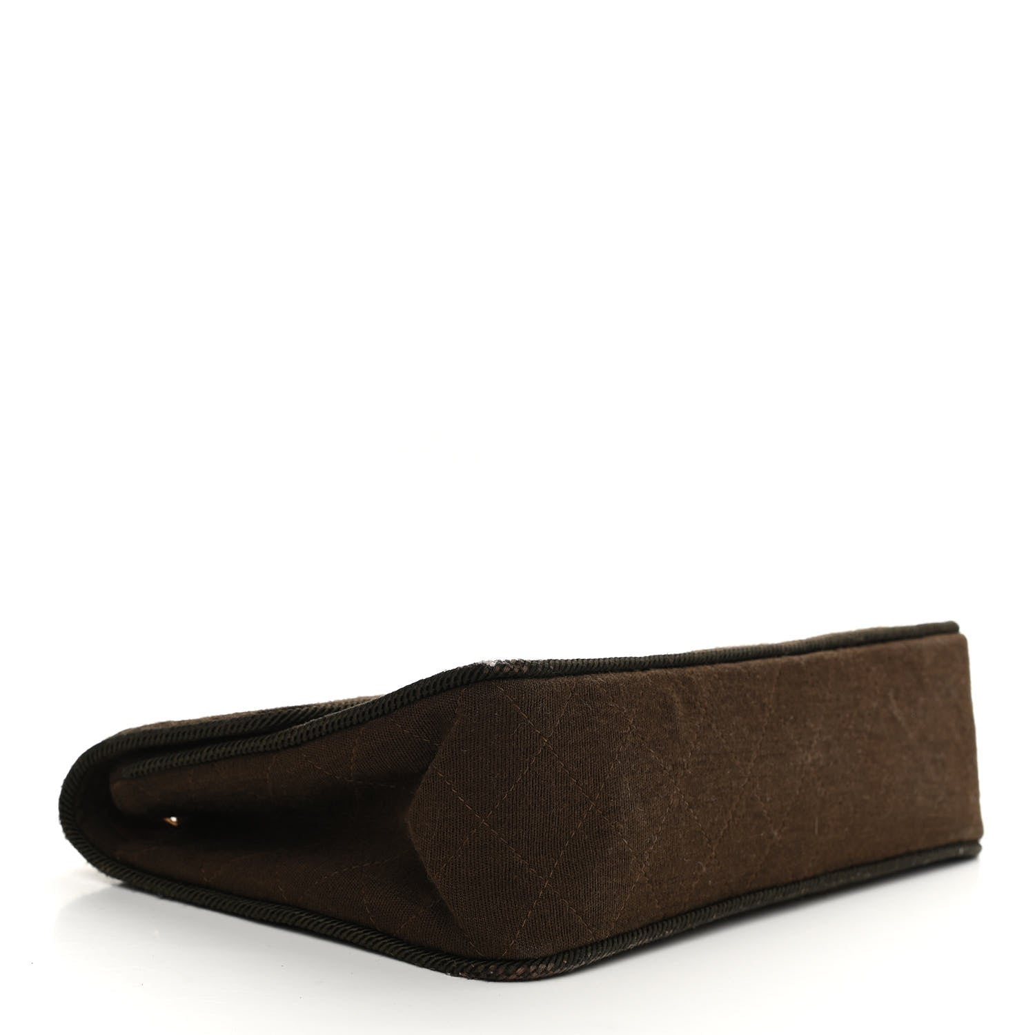 Chanel Jersey Scallop Quilted Medium Pagoda Flap Brown 4 of 11