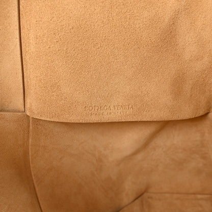 Bottega Veneta Suede Maxi Intrecciato Tote Cane Sugar Tapioca 6 of 9
