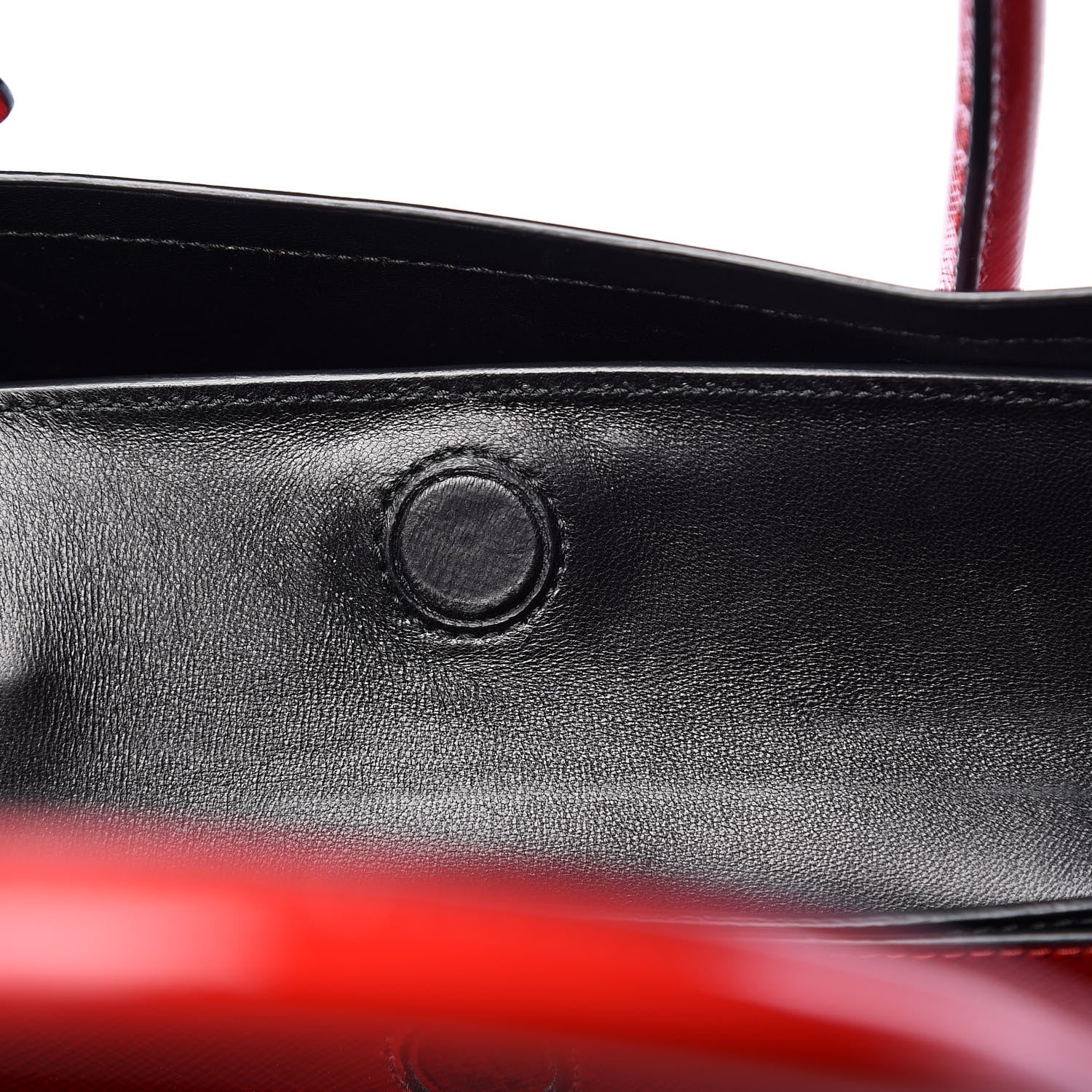 Prada Saffiano Vernice Medium Double Bag Rosso 17 of 23