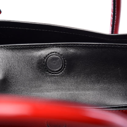 Prada Saffiano Vernice Medium Double Bag Rosso 17 of 23