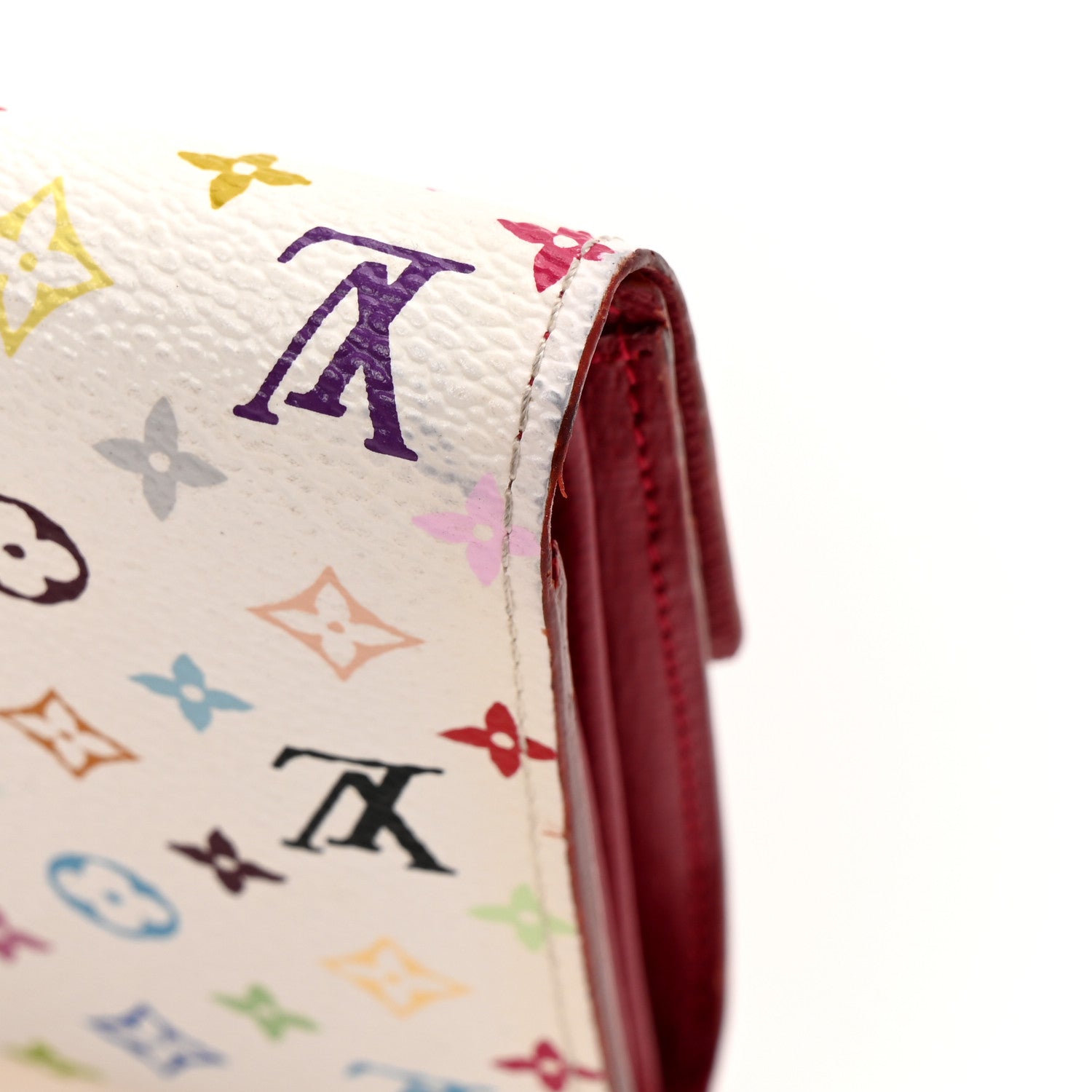Louis Vuitton Monogram Multicolor Sarah Wallet White Grenade 10 of 11