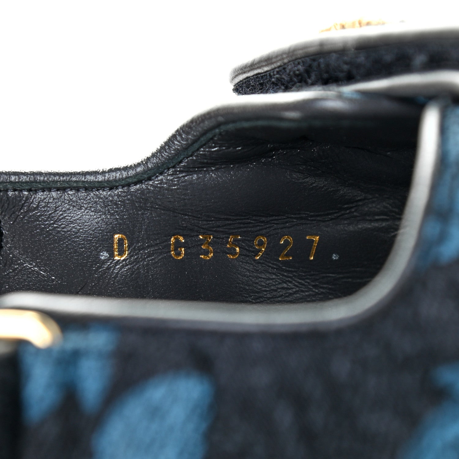 Chanel Denim Velcro Dad Sandals 38 Dark Grey Blue Black 7 of 7