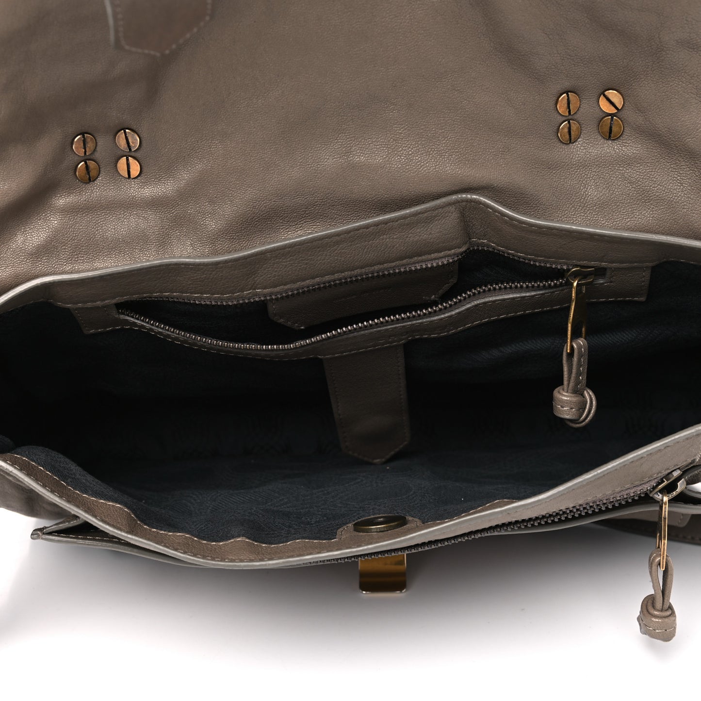 Lambskin Medium PS1 Satchel Smoke