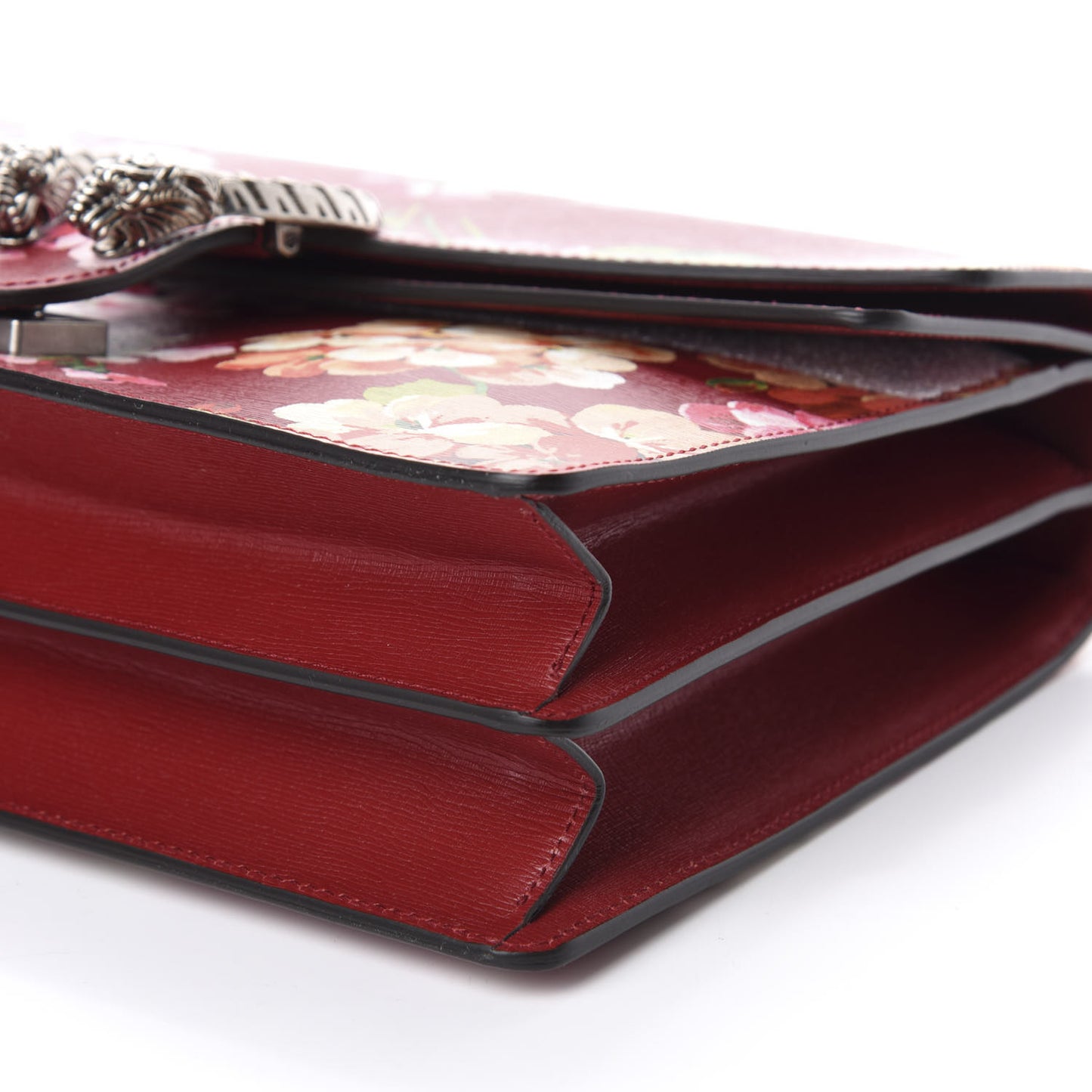 Calfskin Blooms Print Medium Dionysus Shoulder Bag Romantic Cherry Multicolor