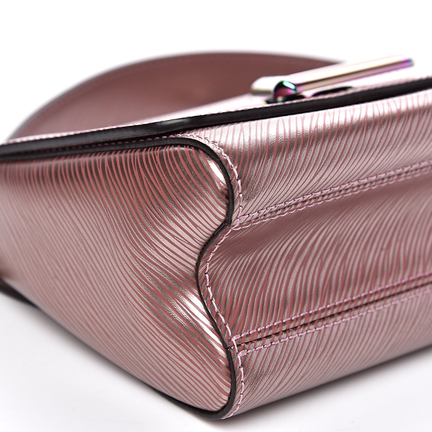 Epi Scarabeo Twist Shoulder Bag PM Rose Gold