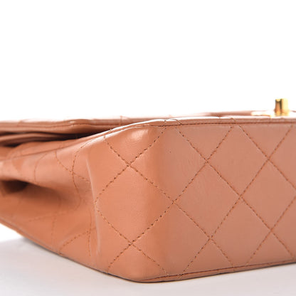 Chanel Lambskin Quilted Medium Double Flap Camel 9 of 13