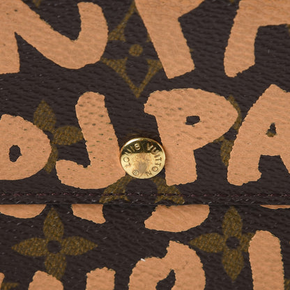 Louis Vuitton Monogram Graffiti Porte-Monnaie Wallet Peach 8 of 10