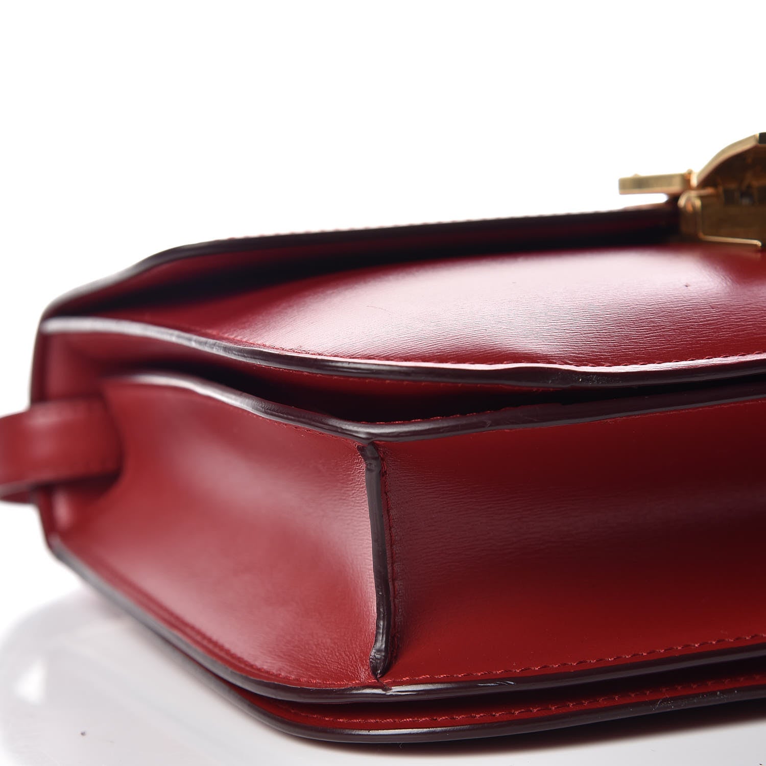 Celine Box Calfskin Medium Classic Box Flap Bag Red 12 of 13