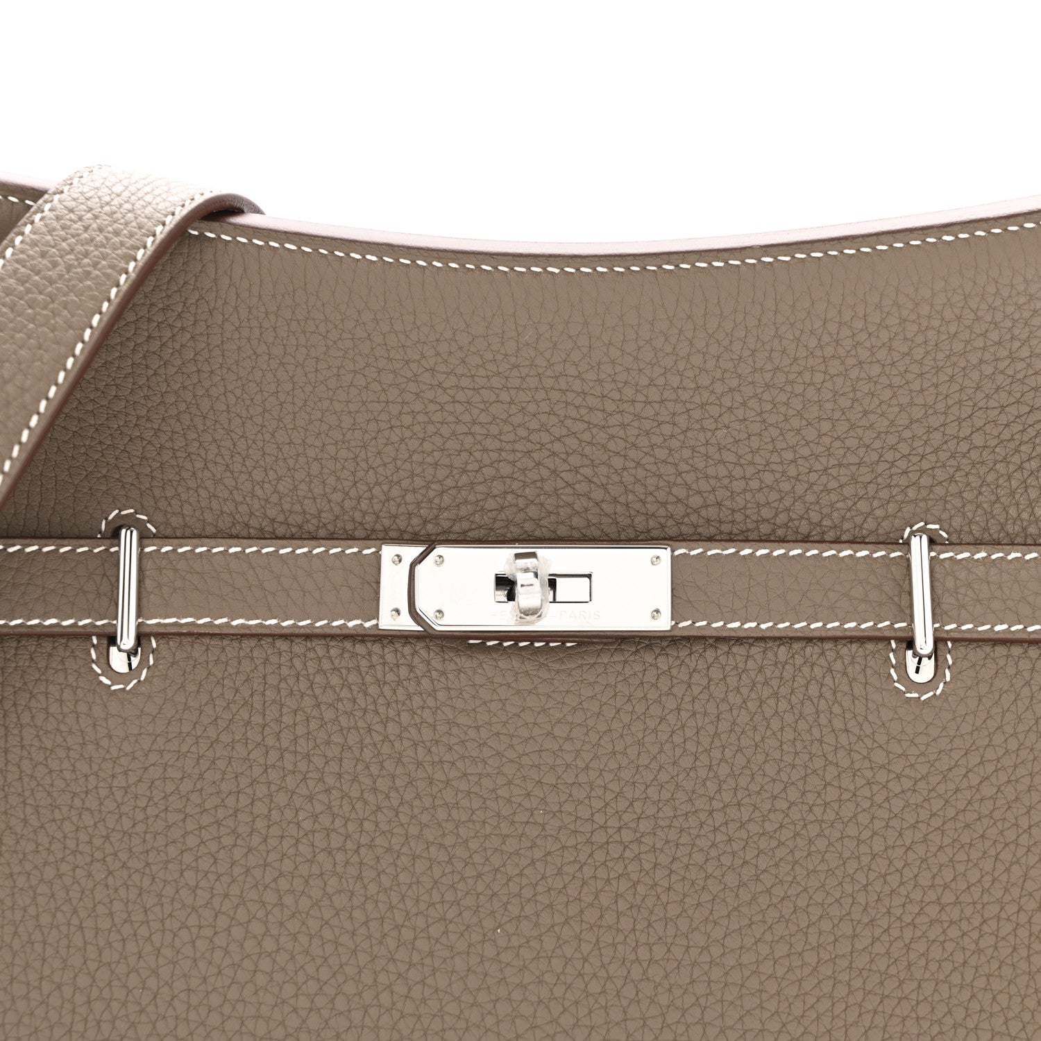 Hermes Taurillon Clemence Jypsiere 28 Etoupe 8 of 12