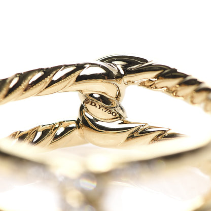 David Yurman 18K Yellow Gold Diamond 6.5mm Continuance Band Ring 52 6 4 of 4