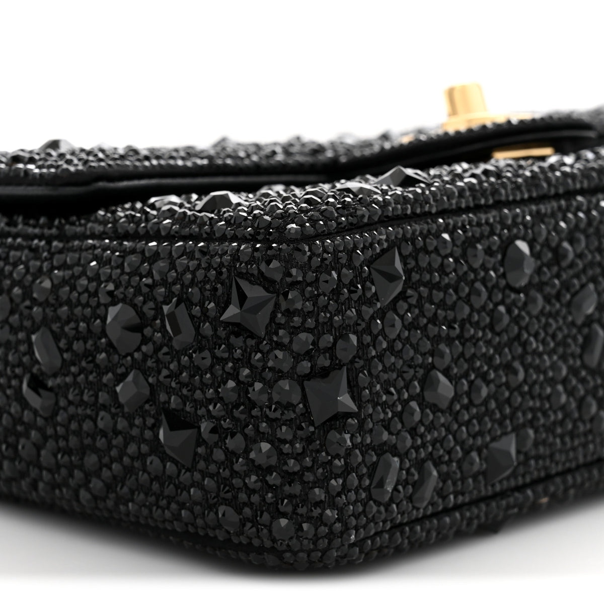 Chanel Strass Evening Flap Bag Black 9 of 11