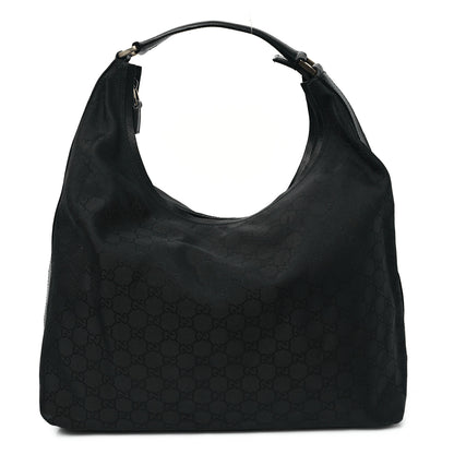 Gucci Nylon Monogram Large Hobo Black 1 of 17
