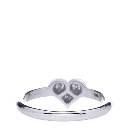 Tiffany Platinum Diamond Hearts Ring 49 4.75 3 of 5