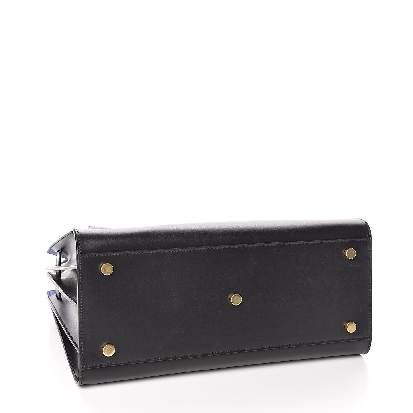 Calfskin Small Sac De Jour Black Royal Blue