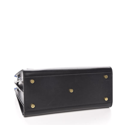 Saint Laurent Calfskin Small Sac De Jour Black Royal Blue 4 of 9
