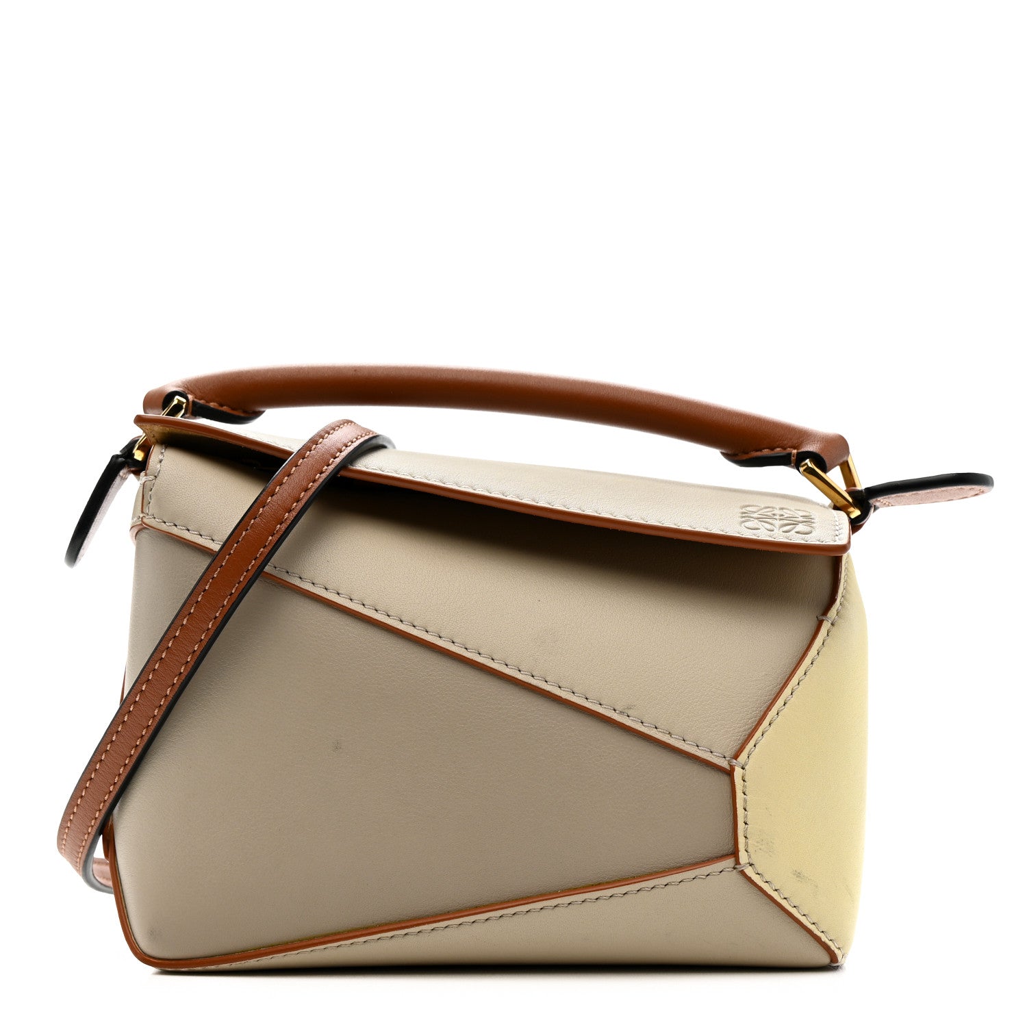 Loewe Calfskin Mini Puzzle Edge Bag Ghost Soft White 1 of 13