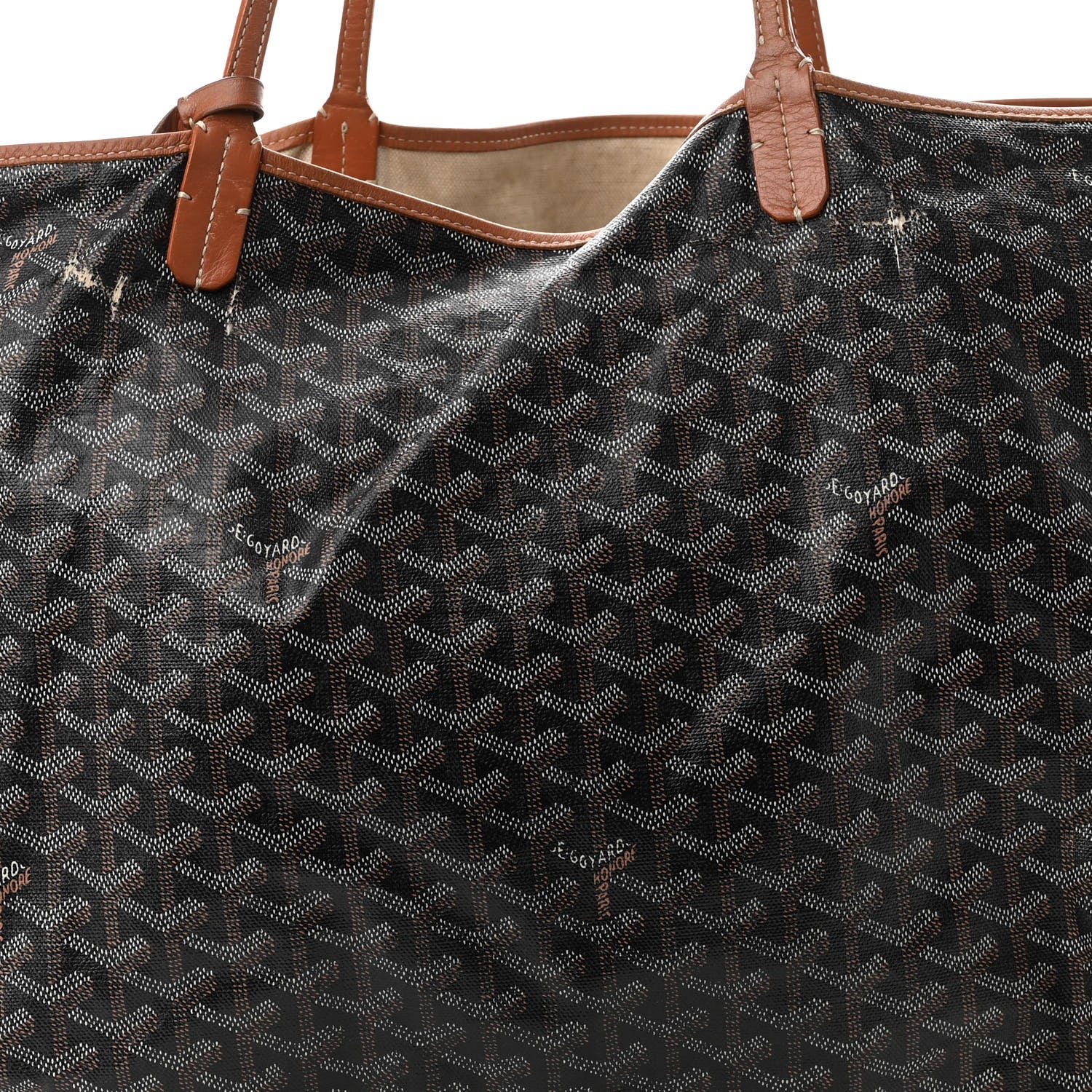 Goyard Goyardine Saint Louis GM Black Gold 8 of 14