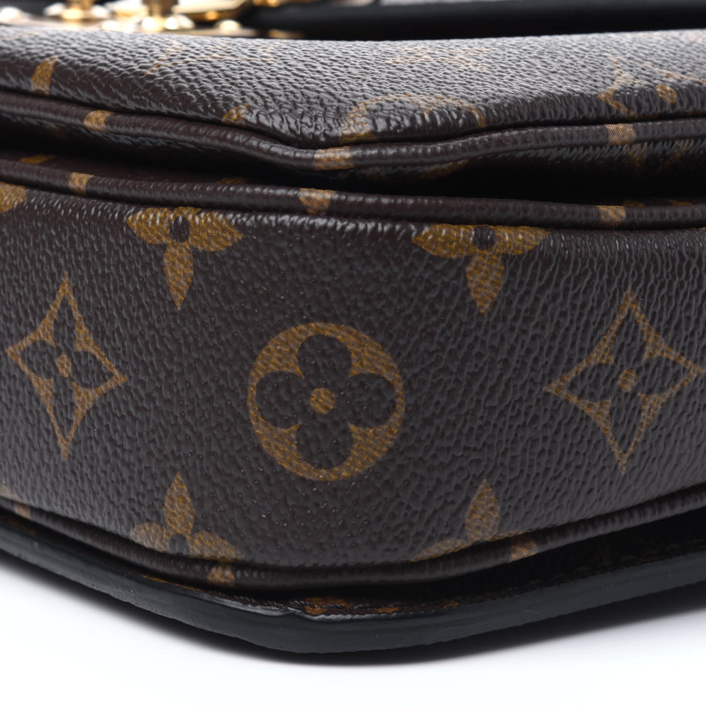 Monogram Braided Pochette Metis Creme Beige