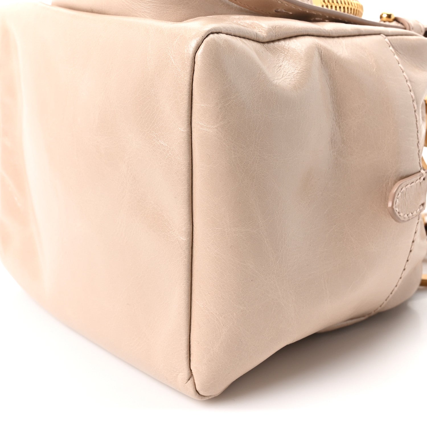 Prada Soft Lux Calfskin Mini Dangle Top Handle Bag Cipria 9 of 9