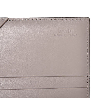 Fendi Vitello Century Lucido Hypnoteyes Studded Continental Wallet On Chain Grigio Polvere Arancio Multicolor 6 of 6