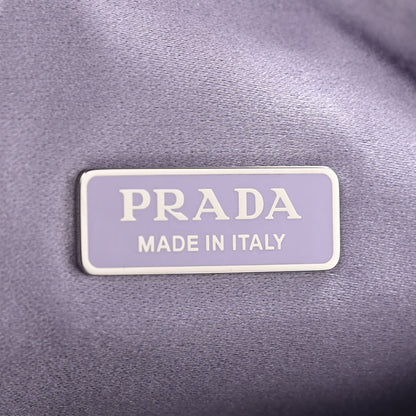 Prada Satin Crystal Mini Re-Edition 2000 Bag Glicine 6 of 12
