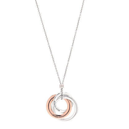 Tiffany Sterling Silver Rubedo 1837 Circles Pendant Necklace 1 of 5