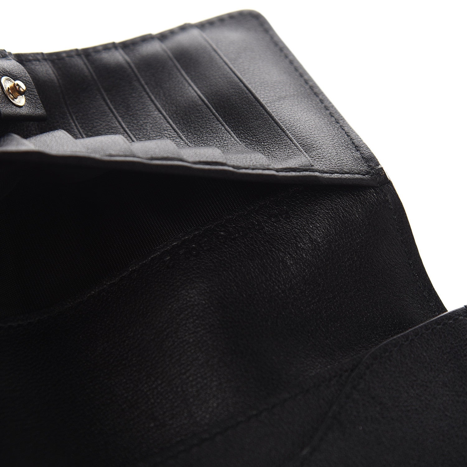Valentino Garavani Vitello Rockstud Flap Wallet Black 9 of 10