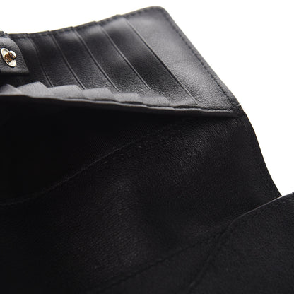 Valentino Garavani Vitello Rockstud Flap Wallet Black 9 of 10