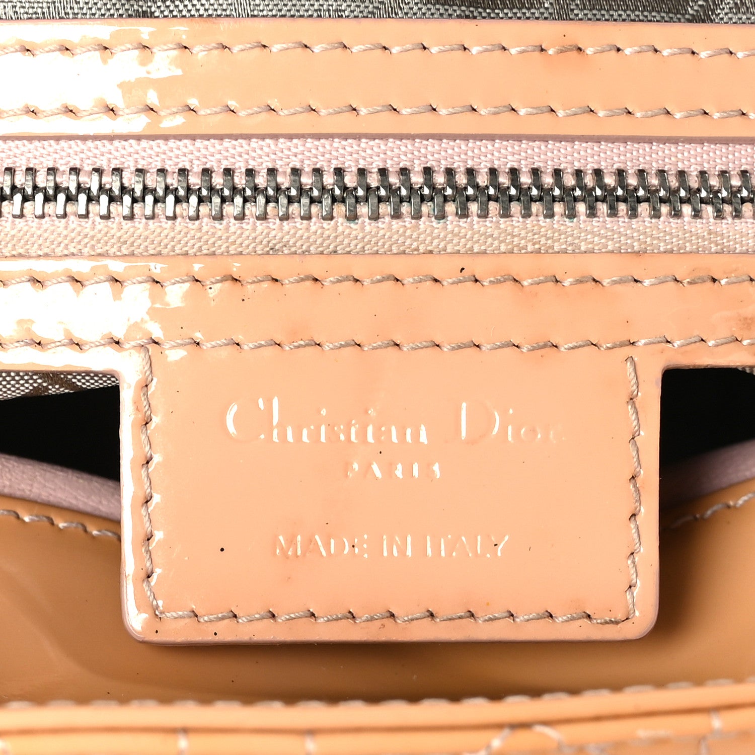 Christian Dior Patent Cannage Large Lady Dior Light Pink 6 of 11