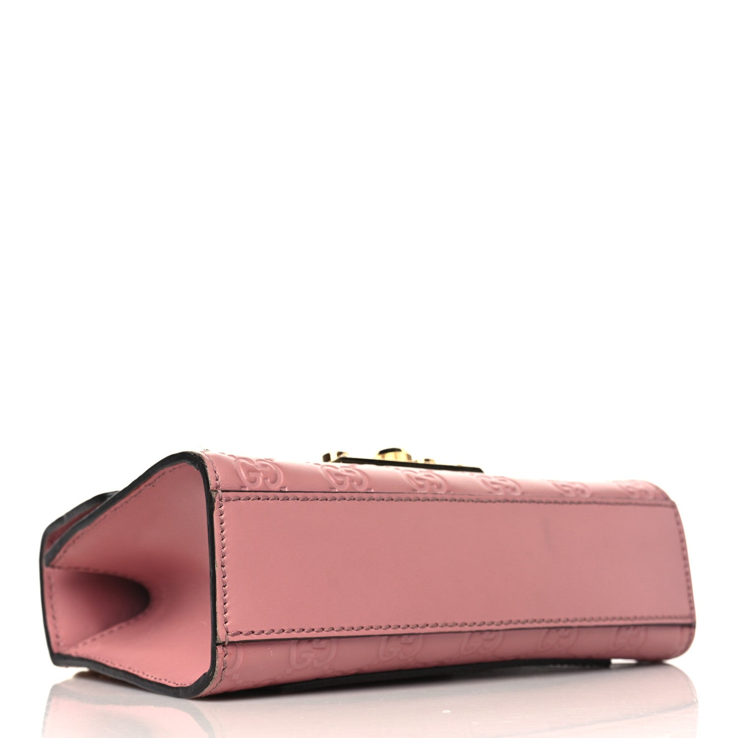 Gucci Guccissima Small Padlock Shoulder Bag Rose Baby Candy 4 of 11
