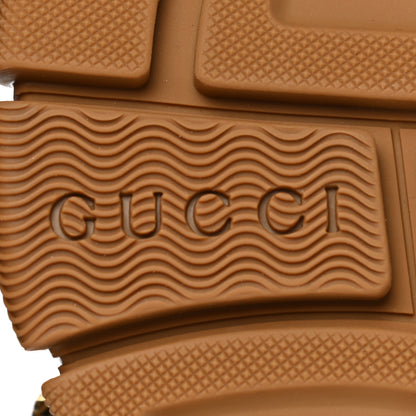 Gucci X SEGA Metallic Calfskin Mesh Removable Crystals Womens Flashtrek Sneakers 36 Rame Mystic White Lago 6 of 8