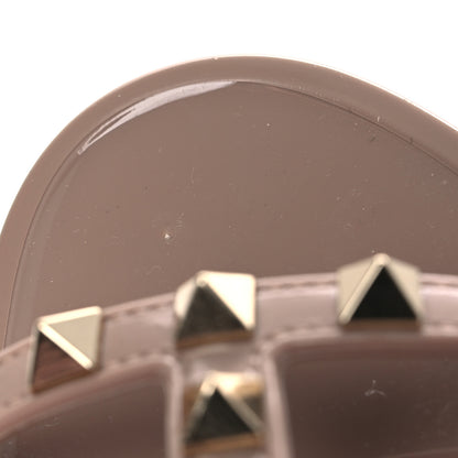 Valentino Garavani PVC Jelly Rockstud Caged Sandals 38 Poudre 10 of 11
