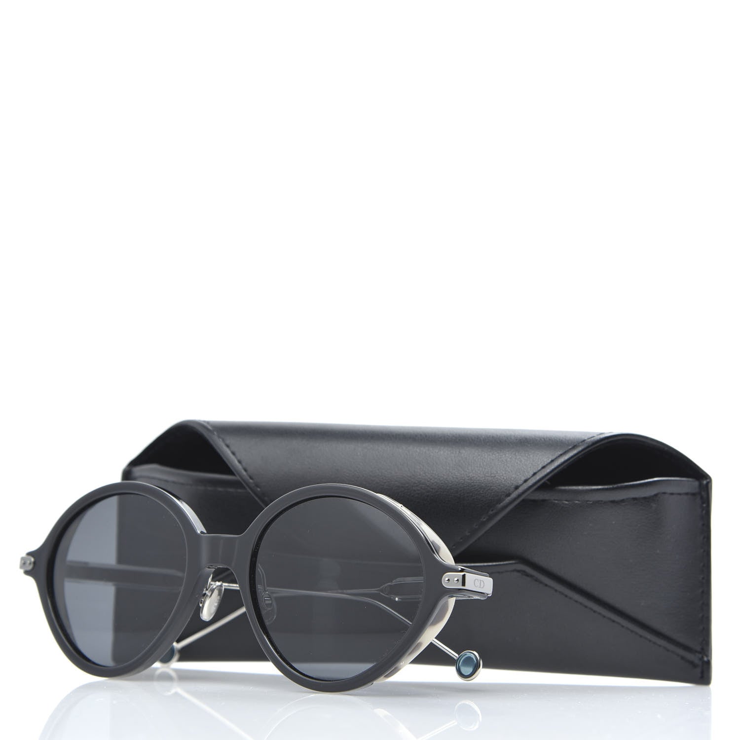 Christian Dior Acetate Umbrage Round Sunglasses Tortoise Black 7 of 7